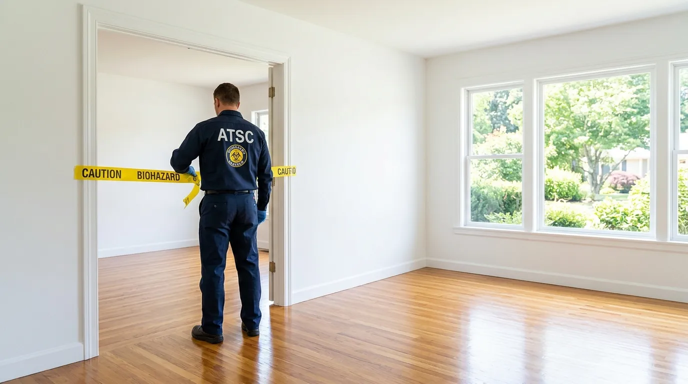 Certified biohazard cleanup crew performing Trauma Scene Cleanup in Lake Zurich